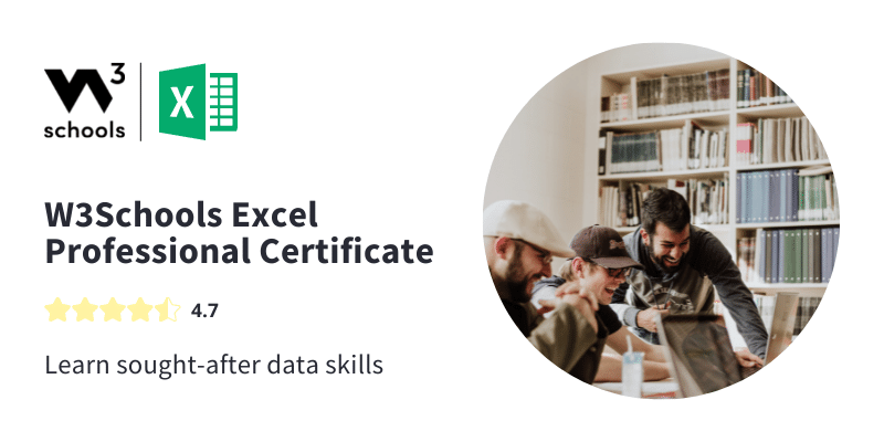 W3Schools Excel Certificate